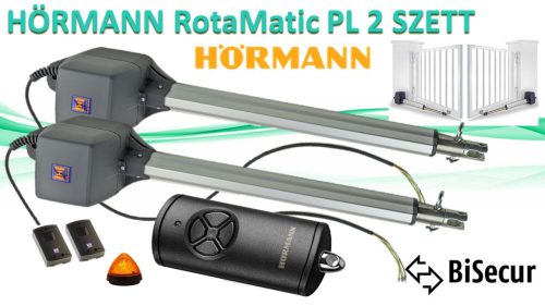 HÖRMANN Rotamatic PL 2 kétszárnyú kapunyitó szett + SK biztonsági szettel