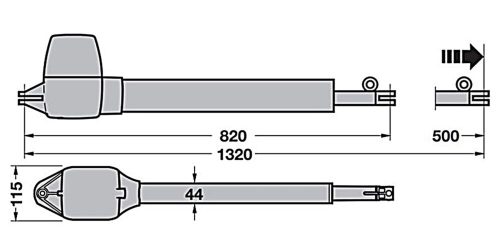 HÖRMANN Rotamatic PL 2 kétszárnyú kapunyitó szárnyaskapu szett