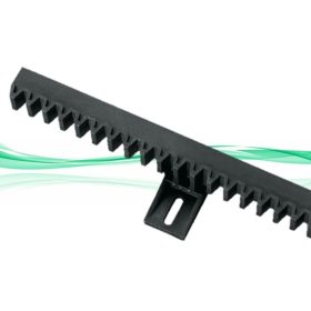   Műanyag tolókapu, úszókapu, kapunyitó fogasléc 4 alsó füles 1 méteres