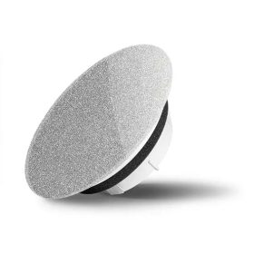   AirGlass kétirányú diffúzor, légszelep kör alakú fényes felülettel ALUMINIUM RICH 100 mm csőhöz RAL9007