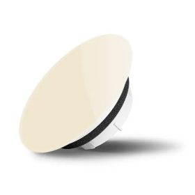   AirGlass kétirányú diffúzor, légszelep kör alakú fényes felülettel PEARL FEHÉR 100 mm csőhöz RAL1013