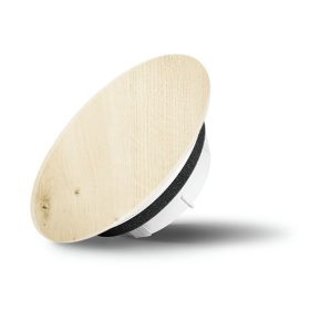   AirGlass kétirányú diffúzor, légszelep kerek alakú fa felülettel SKANDINÁV TÖLGY 100mm csőhöz RAL5018