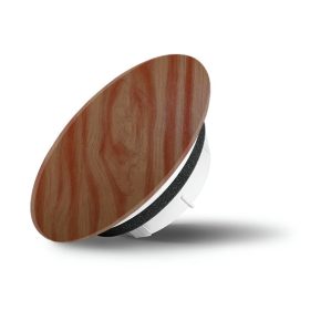   AirGlass kétirányú diffúzor, légszelep kerek alakú fa felülettel SÖTÉT JUHAR 100 mm csőhöz RAL5015