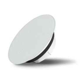   AirGlass kétirányú diffúzor, légszelep kerek alakú matt felülettel EZÜST színű-100 mm csőhöz RAL1003