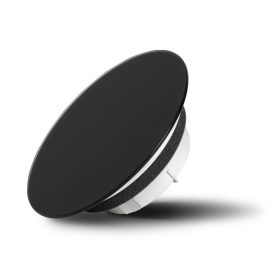   AirGlass kétirányú diffúzor, légszelep kerek alakú matt felülettel FEKETE színű-100 mm csőhöz RAL9005