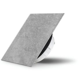   AirGlass kétirányú diffúzor, légszelep szögletes alakú beton felülettel SZÜRKE BETON 100 mm csőhöz RAL2010