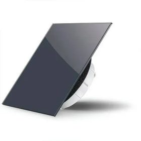   AirGlass kétirányú diffúzor, légszelep szögletes alakú fényes felülettel ANTRACIT 100 mm csőhöz RAL7016