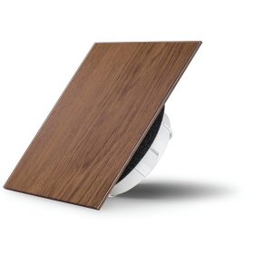   AirGlass kétirányú diffúzor, légszelep szögletes alakú fa felülettel NATÚR TÖLGY 100mm csőhöz RAL5021