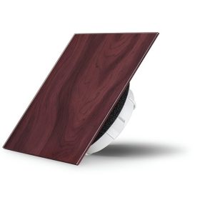   AirGlass kétirányú diffúzor, légszelep szögletes alakú fa felülettel VÖRÖS JUHAR 100mm csőhöz RAL5010