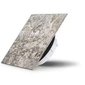  AirGlass kétirányú diffúzor, légszelep szögletes alakú márvány felülettel SZÜRKE MÁRVÁNY 100 mm csőhöz RAL3030
