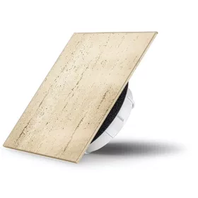   AirGlass kétirányú diffúzor, légszelep szögletes alakú márvány felülettel VILÁGOS TRAVERTIN 100 mm csőhöz RAL3060