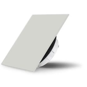   AirGlass kétirányú diffúzor, légszelep szögletes alakú matt felülettel EZÜST színű-100 mm csőhöz RAL1003