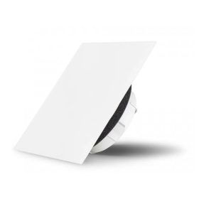   AirGlass kétirányú diffúzor, légszelep négyzet alakú matt felülettel 100 mm csőhöz RAL 9003