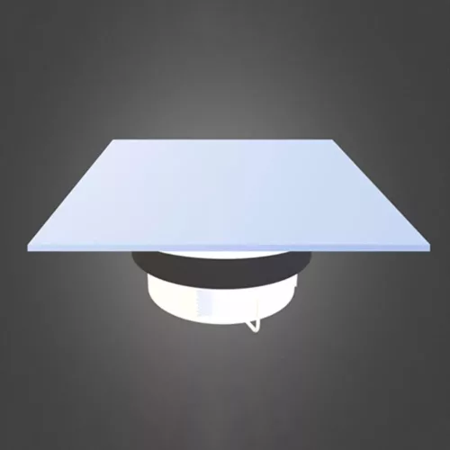 AirGlass kétirányú diffúzor, légszelep szögletes alakú matt felülettel SOFT ZÖLD színű-125 mm csőhöz RAL8615