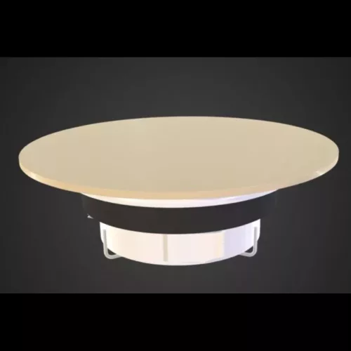 AirGlass kétirányú diffúzor, légszelep kör alakú fényes felülettel METÁL EZÜST 160 mm csőhöz RAL9006
