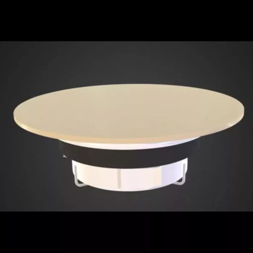 AirGlass kétirányú diffúzor, légszelep kerek alakú matt felülettel EZÜST színű-160 mm csőhöz RAL1003