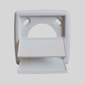 Lengő kifúvó fedél központi porszívó fehér színben, dupla lapáttal