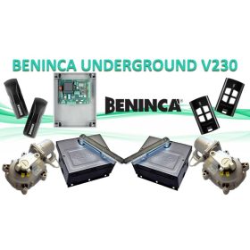 BENINCA UNDERGROUND 230V Kétszárnyú kapunyitó szett