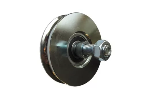 Kapukerék, csapágyas, csavaros tengellyel, O profil kapuvasalat