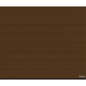   HÖRMANN szigetelt szekcionált garázskapu "M" bordás, faerezetes felülettel - kézi vagy motoros működtetéssel Földbarna