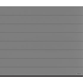   HÖRMANN szigetelt szekcionált garázskapu "M" bordás, faerezetes felülettel - kézi vagy motoros működtetéssel Szürkealumínium