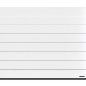   HÖRMANN szigetelt szekcionált garázskapu "M" bordás, faerezetes felülettel - kézi vagy motoros működtetéssel Fehér