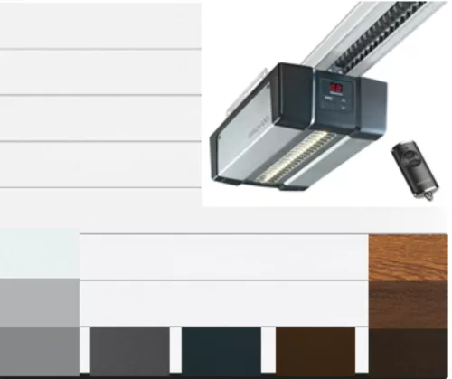 Hörmann szekcionált garázskapu 2500x2500 mm, M-bordás + SupraMatic 4 E meghajtás