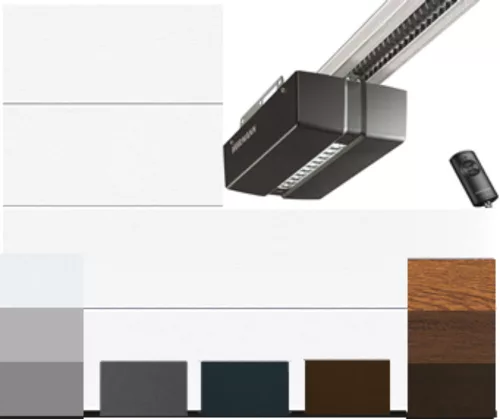 Hörmann szekcionált garázskapu 3000x2000 mm, L bordás + Promatic 4 meghajtás