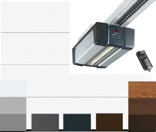 Hörmann szekcionált garázskapu 5000x2250 mm, L-bordás + SupraMatic 4 P meghajtás
