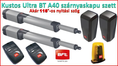 BFT KUSTOS ULTRA BT A25  KÉTSZÁRNYÚ KAPUNYITÓ SZETT