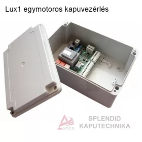Lux1 egymotoros kapunyitó vezérlés