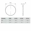 AERAULIQA - pillangószelep QA, QD, QS, és QB típusú ventilátorokhoz, NA150 mm