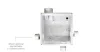 Aerauliqa QXD-80HT ventilátor, magas nyomásértékkel, utószellőztető és páraérzékelő funkcióval, beépített pillangószeleppel, WC csésze elszívásához