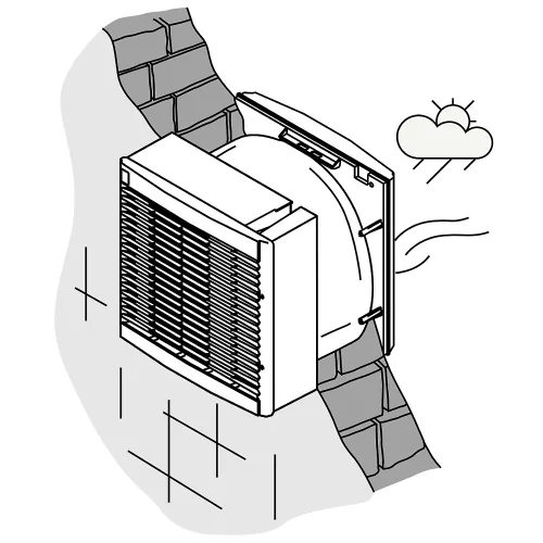 Cata B-30 RA szellőztető ventilátor
