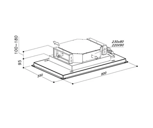 Sirius - Páraelszívó SLT-971 LESS 90cm TW 4V fehér - A készlet erejéig rendelhető!