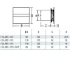 Cata E-100G ventilátor üveg előlappal, fehér
