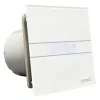 Cata E-100GTH ventilátor üveg előlappal, utószellőztető, alapszellőztető és páraérzékelő funkcióval, fehér