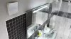Cata E-100GTH ventilátor üveg előlappal, utószellőztető, alapszellőztető és páraérzékelő funkcióval, fehér