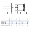 Cata E-100MS ventilátor metakrilát előlappal, szürke - A készlet erejéig rendelhető!