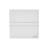 Cata E-120GTH ventilátor üveg előlappal, utószellőztető, alapszellőztető és páraérzékelő funkcióval, fehér