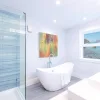 Cata E-150GTH ventilátor üveg előlappal, utószellőztető, alapszellőztető és páraérzékelő funkcióval, fehér