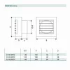 Cata B-10 Matic Timer ventilátor automata előlapzárással, utószellőztető funkcióval