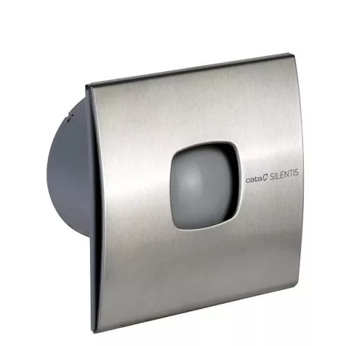 Cata Silentis 10 Timer Inox (Low Noise) ventilátor utószellőztető funkcióval, pillangószeleppel