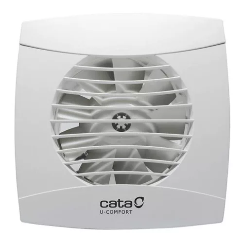 Cata UC-10 Timer ventilátor utószellőztető funkcióval, pillangószeleppel, fehér
