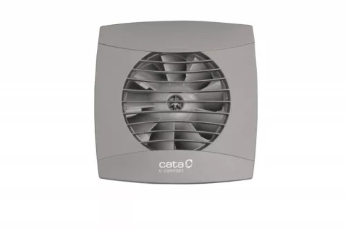 Cata UC-10 Timer Silver ventilátor utószellőztető funkcióval, pillangószeleppel, szürke