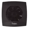 Cata UC-10 Timer fekete ventilátor utószellőztető funkcióval, pillangószeleppel