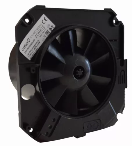 Cata UC-10 Timer fekete ventilátor utószellőztető funkcióval, pillangószeleppel