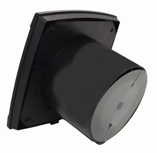 Cata UC-10 Timer fekete ventilátor utószellőztető funkcióval, pillangószeleppel