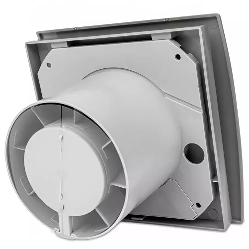 Cata UC-10 Silentis Hygro szürke ventilátor utószellőztető és páraérzékelő funkcióval, fordulatszám állítási lehetőséggel, dekoratív előlappal, pillangószeleppel