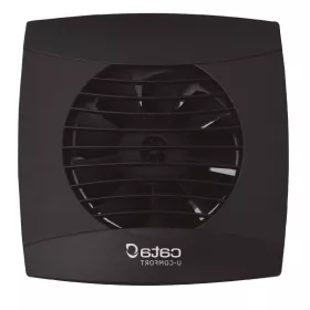 Cata UC-10 STD fekete ventilátor, pillangószeleppel